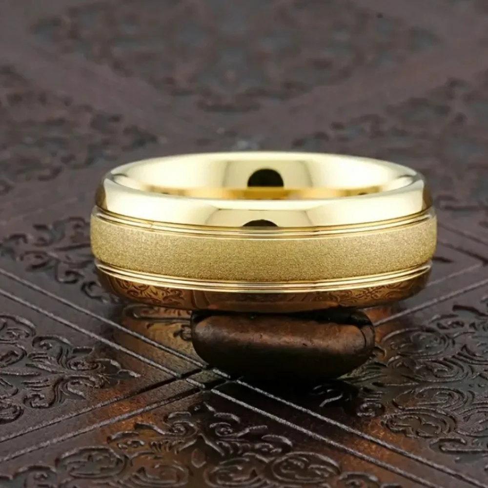 NEW Men's Gold Band Ring